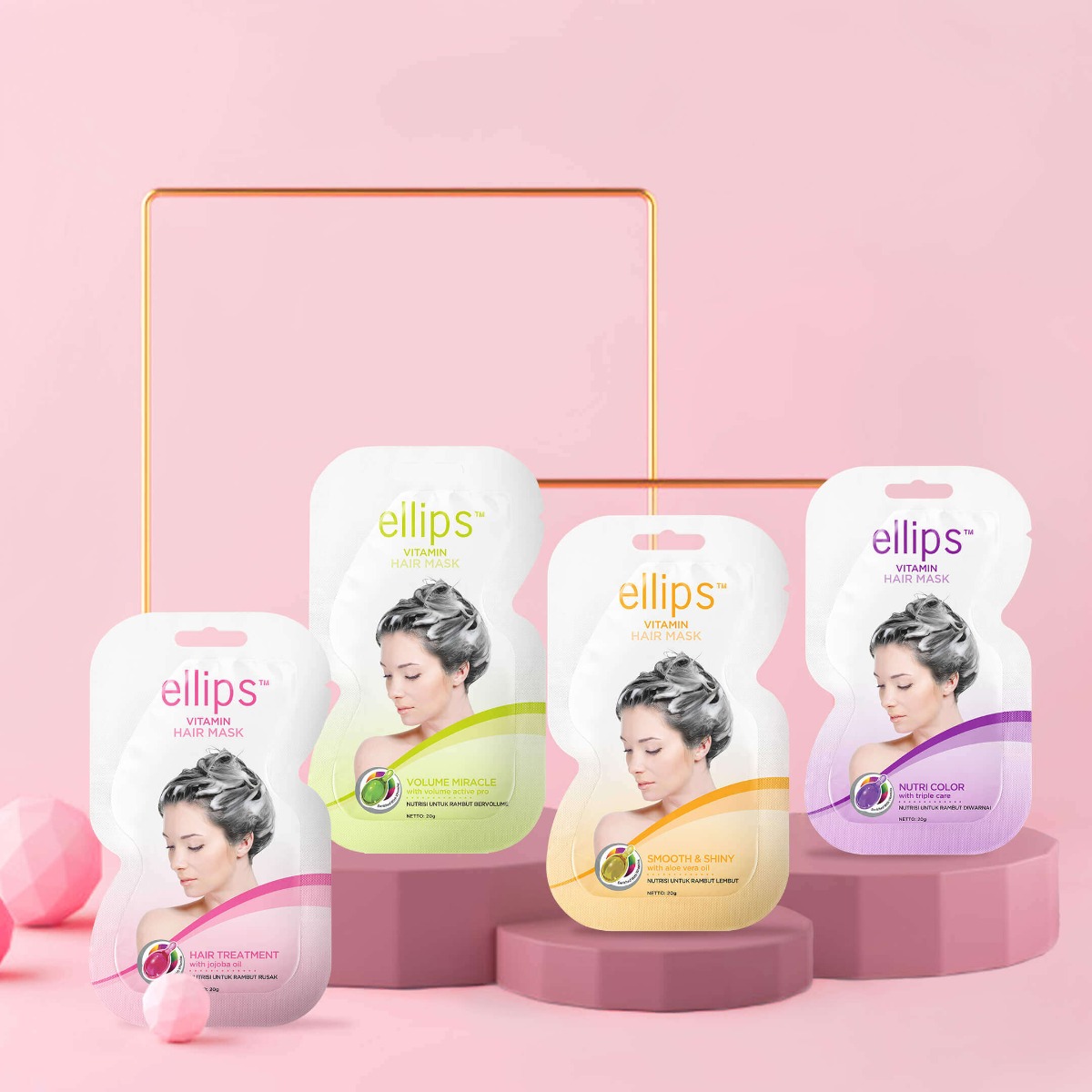 [GIAO HÀNG HỎA TỐC]Kem Ủ Tóc Ellips Hair Mask 20g