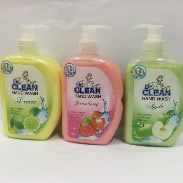 ]Nước rửa tay sạch khuẩn Dr. Clean chai 500ml