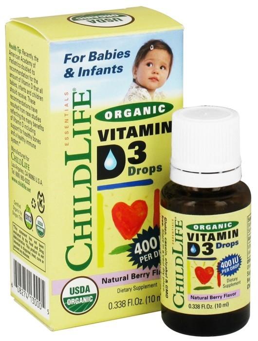 Siro bổ sung vitamin D3 hữu cơ cho bé Childlife 10ml