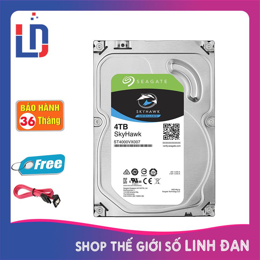 Ổ cứng máy tính Seagate Skyhawk 4TB - Chuyên dụng camera - SK4T