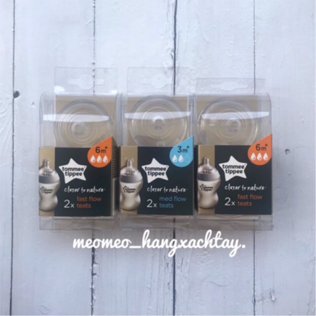 [HCM]Núm ty thay thế bình sữa Tommee Tippee Close to Natural