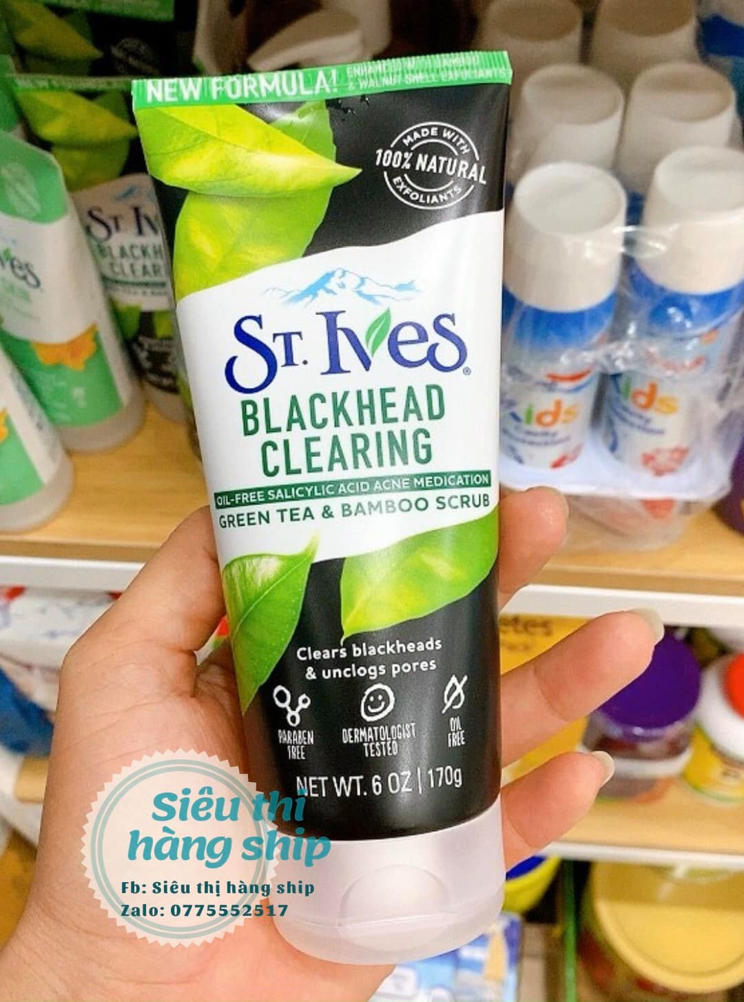 Sữa rửa mặt st. ives trà xanh 170g của mỹ