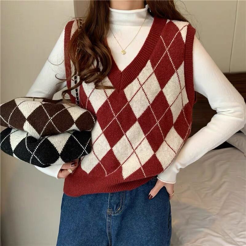Áo ghi lê len cổ v hình quả trám cực xinh gl03