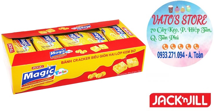 Combo 5 hộp bánh magic creams kem bơ 300g / bánh magic creams kem bơ 300g
