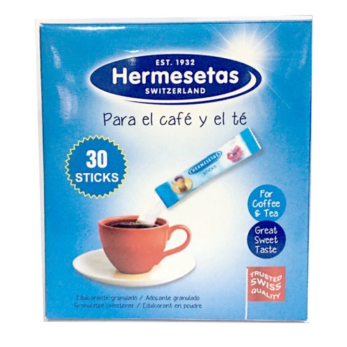 Đường ăn kiêng AK Hermesetas Mini 30 gói, 24g*12 cho người tiểu đường, giảm cân, giữ dáng, ăn theo chế độ Eat Clean và detox