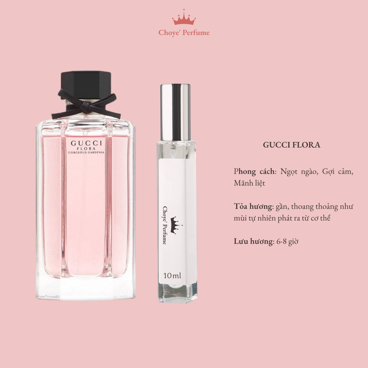 Mẫu nước hoa Gucci Flora EDT 10ml dịu dàng, ngọt ngào, trang nhã