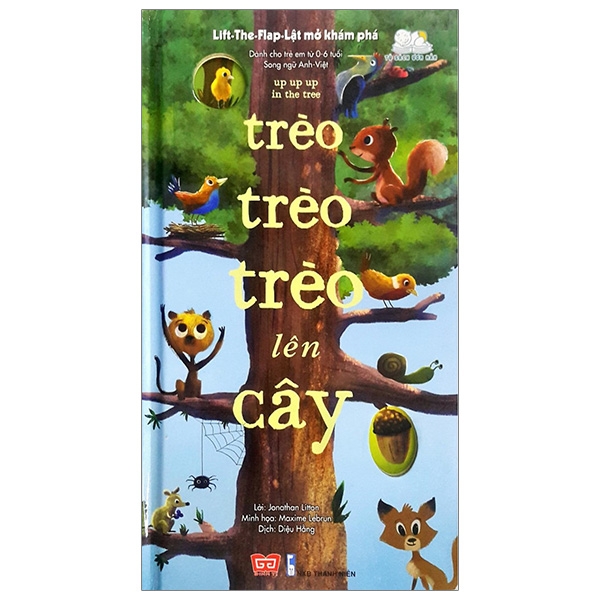 Fahasa - lift-the-flap-lật mở khám phá - up up up in the tree - trèo trèo trèo lên cây