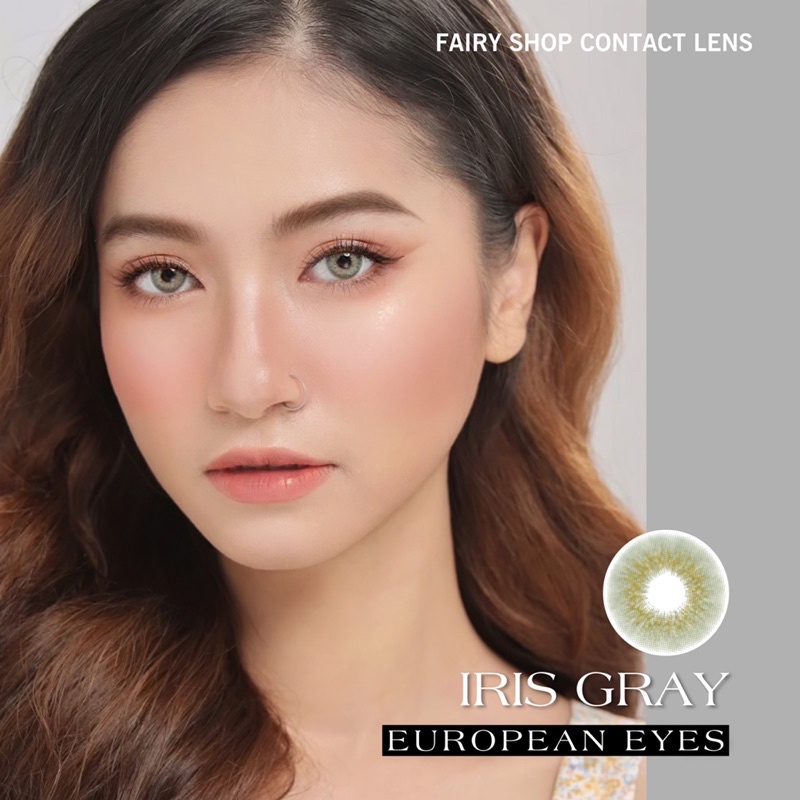 Áp tròng iris hd2 gray european eyes 14.0mm - kính áp tròng fairy shop contact lens