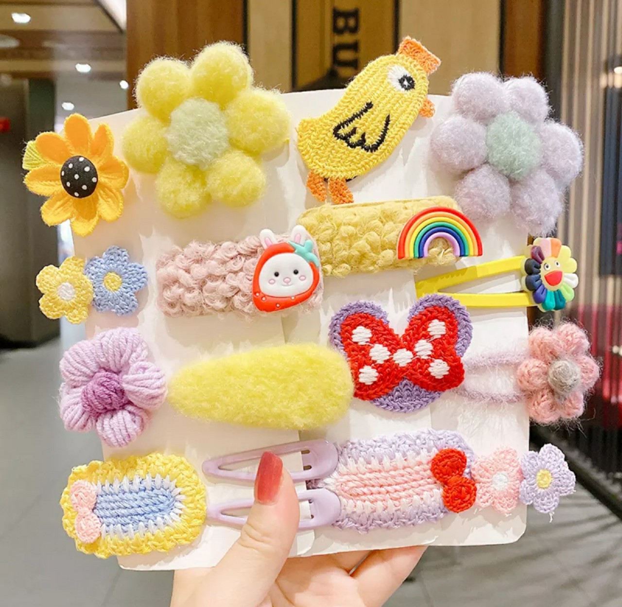 Set 8 kẹp tóc xinh xắn - UniLabel