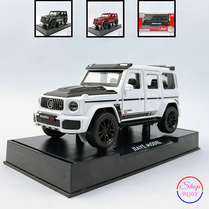 Xe mô hình sắt Mercedes G63 Brabus 700 TẶNG KÈM BIỂN SỐ tỉ lệ 1:32 hãng DoubleHorses