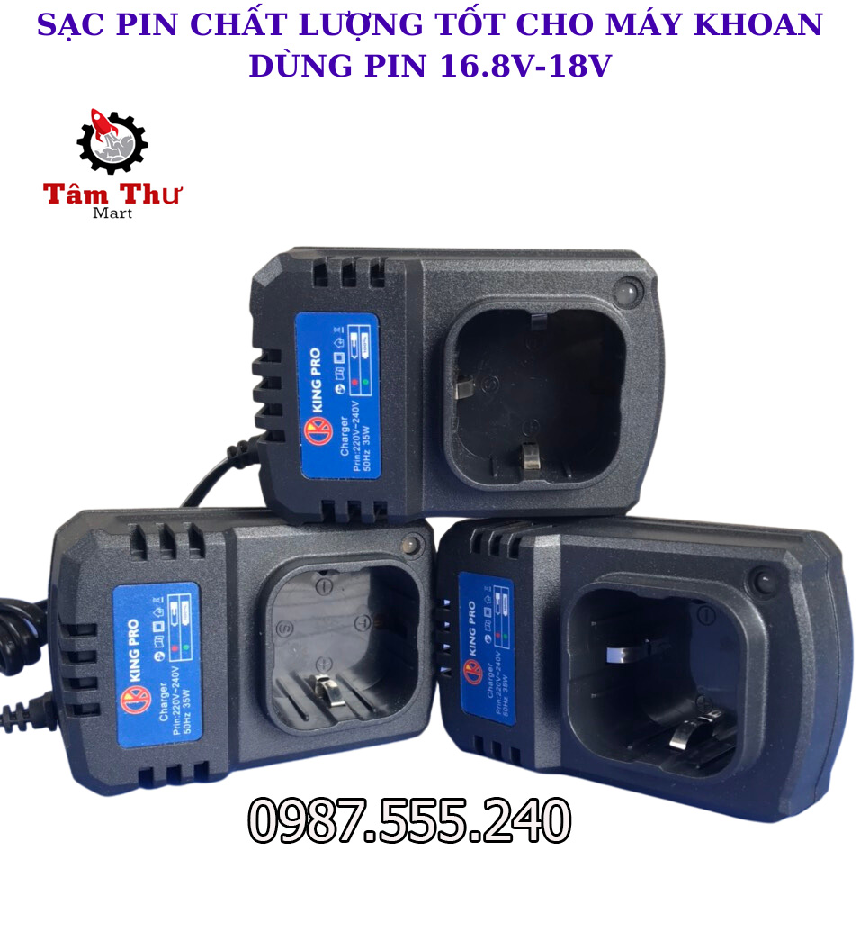 Đế sạc pin 4 cell 16.8V Kingpro cho máy khoan pin