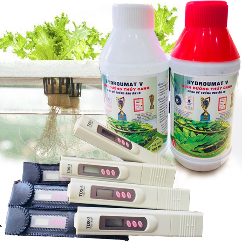 COMBO DINH DƯỠNG THỦY CANH HYDRO UMAT V + BÚT ĐO TDS-3