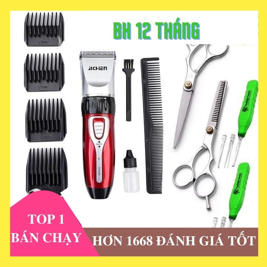 [MÁY TỐT]Tăng Đơ Cắt Tóc Gia Đình Chuyên Nghiệp, Tông Đơ Hớt Tóc Cho bé nam Jichen DQ8 - CHÍNH HÃNG [BẢO HÀNH 12 THÁNG] tông đơ hớt tóc trẻ em người lớn, TẶNG 2 KÉO CAO CẤP