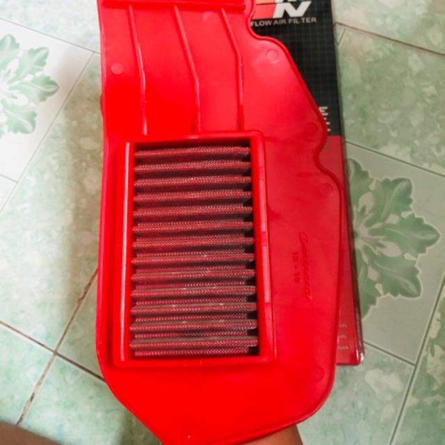 Lọc gió đỏ lưới thép cho AB Vario Click PCX SHmode HOT SALE
