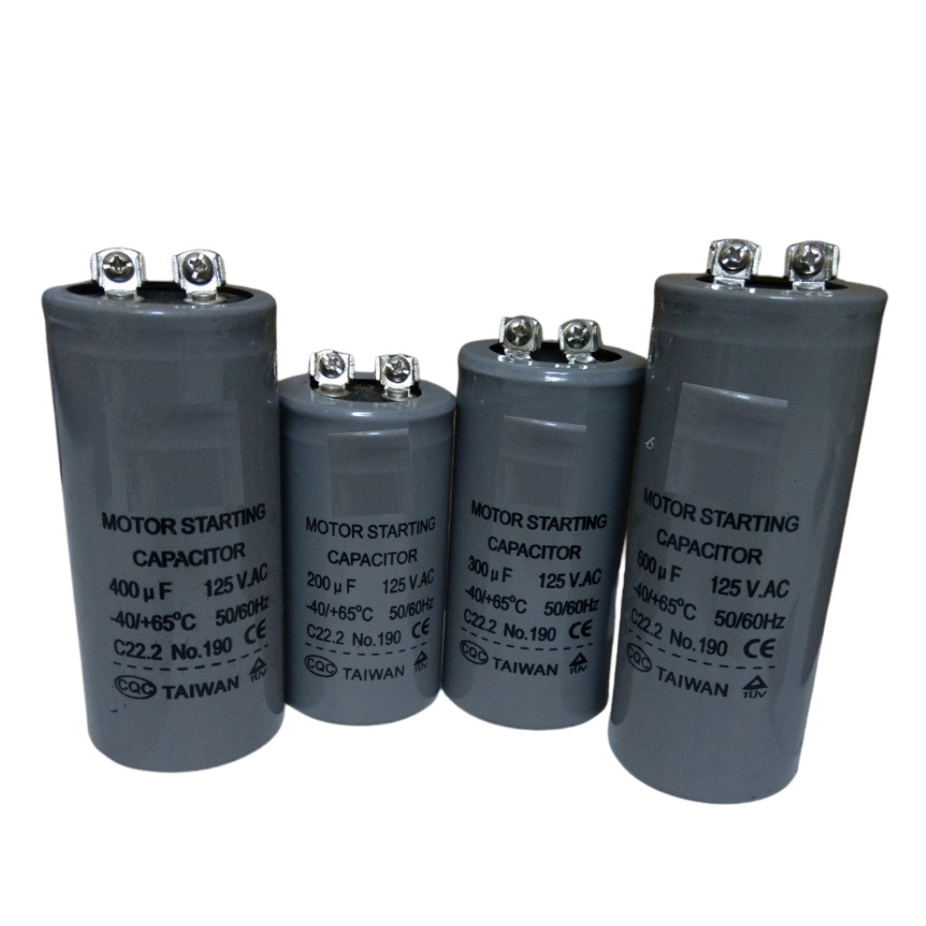 Tụ điện đề, tụ điện phóng 125vac điện dung 200mfd, 300mfd, 400mfd, 600mfd động cơ điện 1 pha 220vac chậm tua