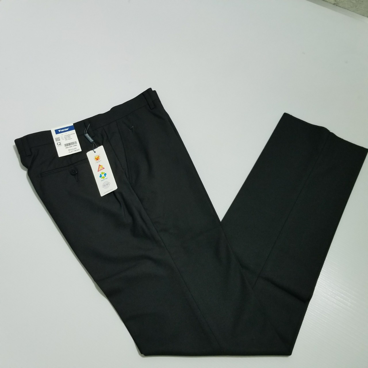 [HCM][Quần Đen ] Quần tây nam Việt Tiến màu ĐEN TRƠN –phom suông – có ly và không ly –shop hứa- thời trang nam công sở