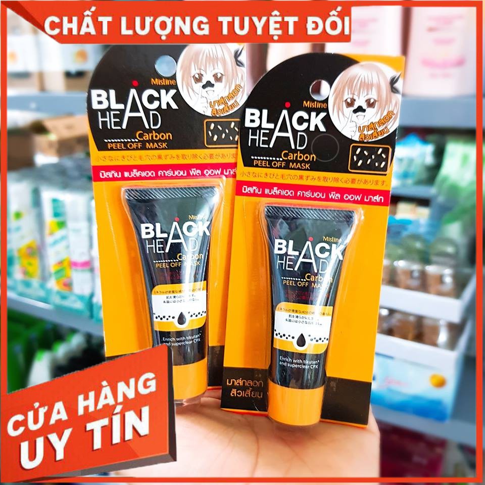 Gel lột mụn than mistine black head 10g lột sạch mụn cám , mụn đầu đen , sạch sâu và se khít chân lông hiệu quả