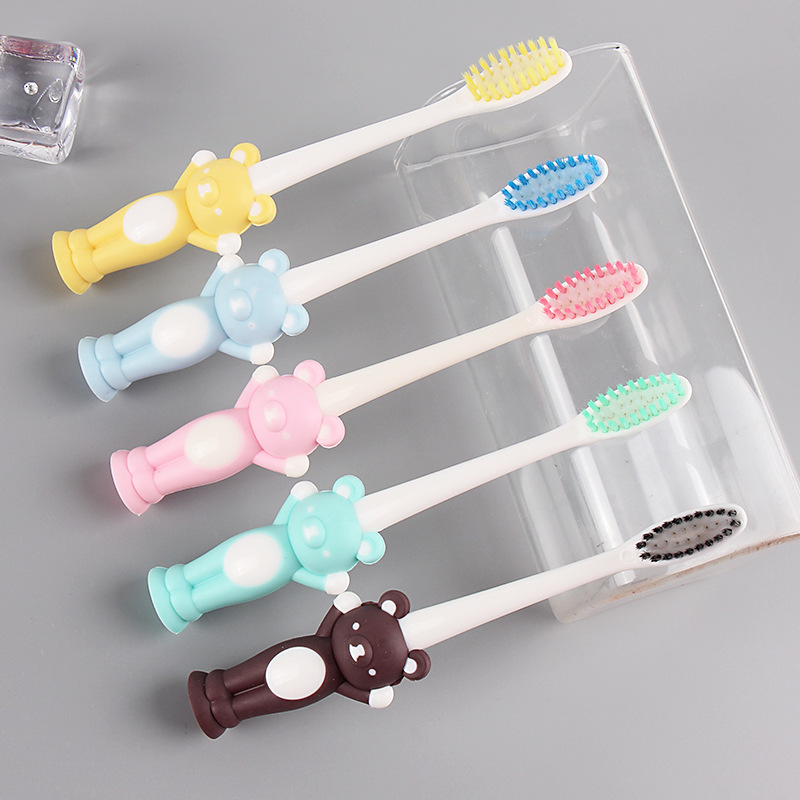 Bàn Chải Đánh Răng Trẻ Em xuất Nhật Hình Thú- Set 4 chiếc bàn chải