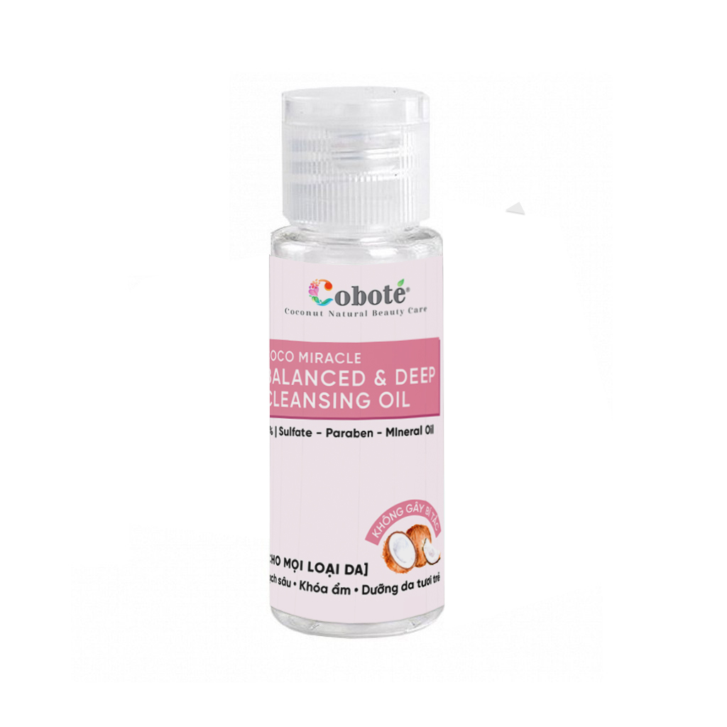 Dầu tẩy trang & làm sạch cân bằng Coboté 20ml