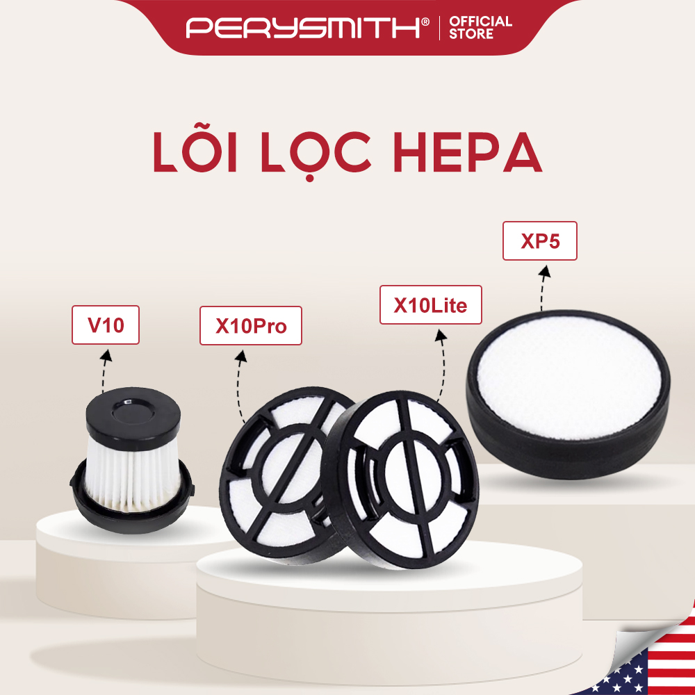 Lõi Lọc HEPA Cho Máy Hút Bụi PerySmith