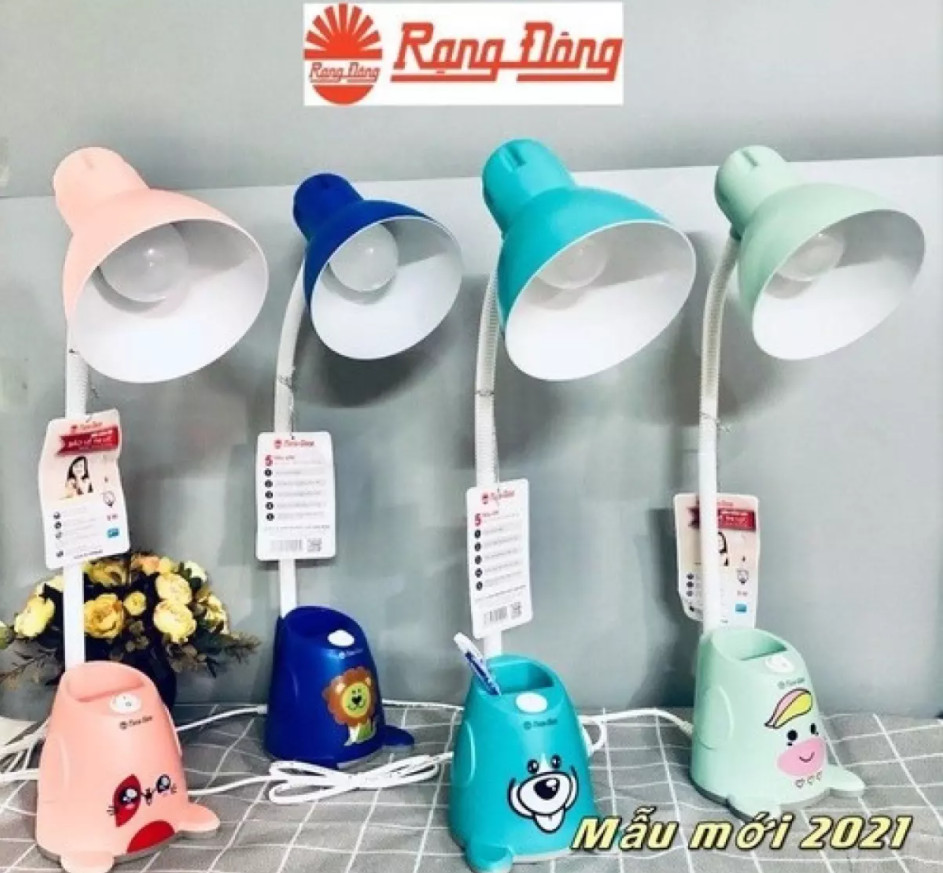 (Mẫu mới 2021) Đèn bàn bảo vệ thị lực Rạng Đông, đèn bàn học,đọc sách RD-RL-24 LED V2 5W