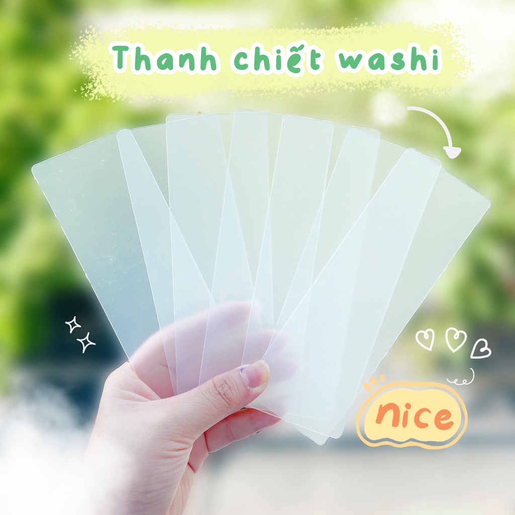 Tấm nhựa chiết washi tape mang theo tiện dụng