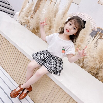 Set áo quần giả váy cho bé gái