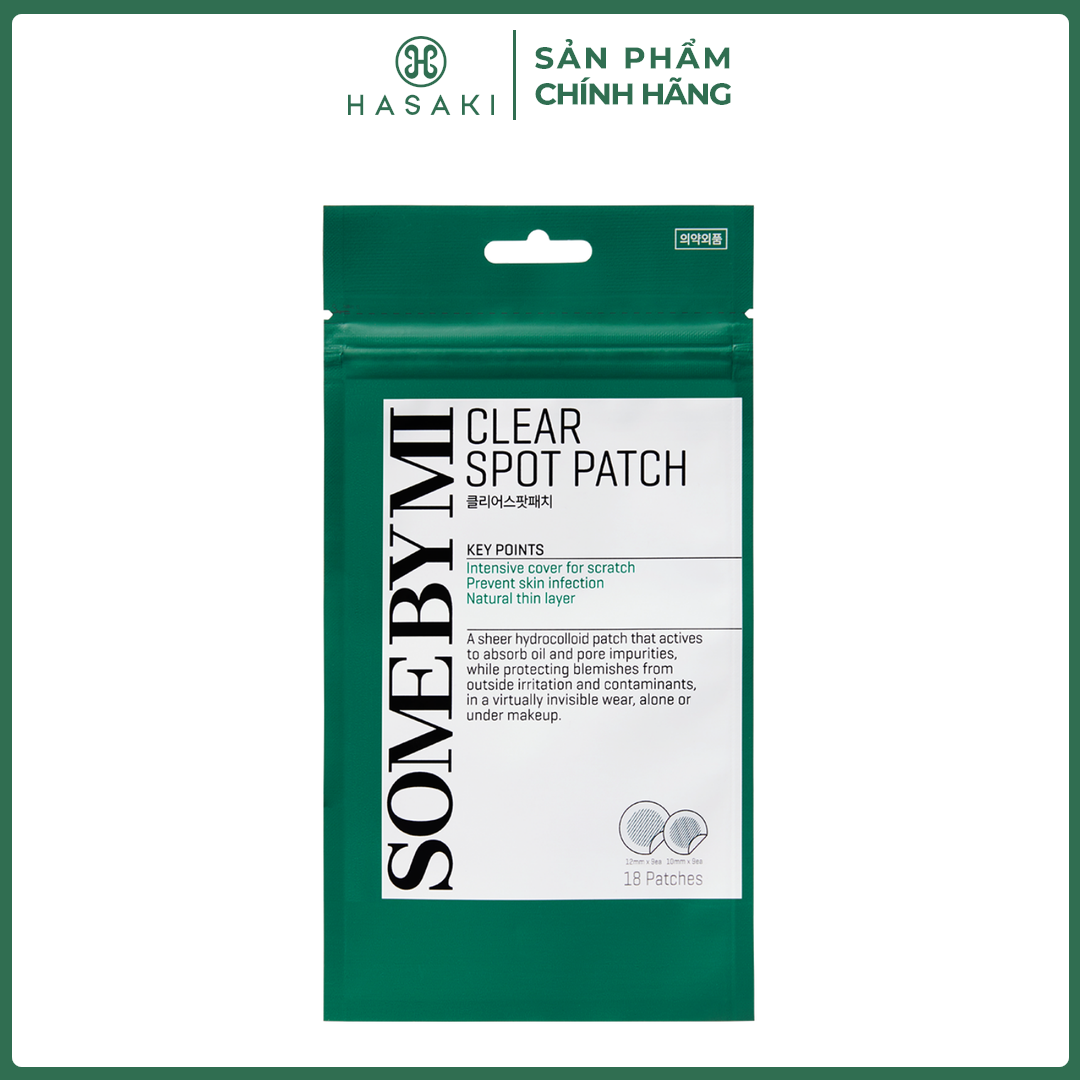  Miếng Dán Mụn Some By Mi 18 Miếng Clear Spot Patch Hasaki Sản Phẩm Chính Hãng 