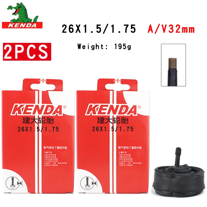 [[Cá Tuyết] 2 Chiếc Kenda Xe Đạp Ống Bên Trong Xe Đạp Ống Lốp Xe 26 Inch 1.75 1.95 2.125 SV FV Đạp Xe Cao Su Butyl Ống Bên Trong