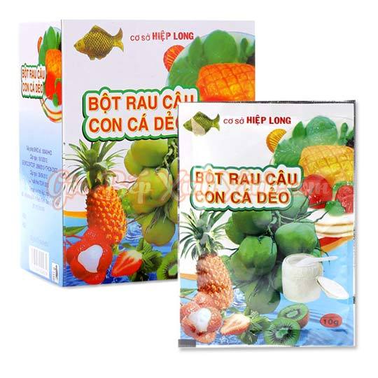Bột rau câu con cá dẻo hiệp long 12 gói x 12g
