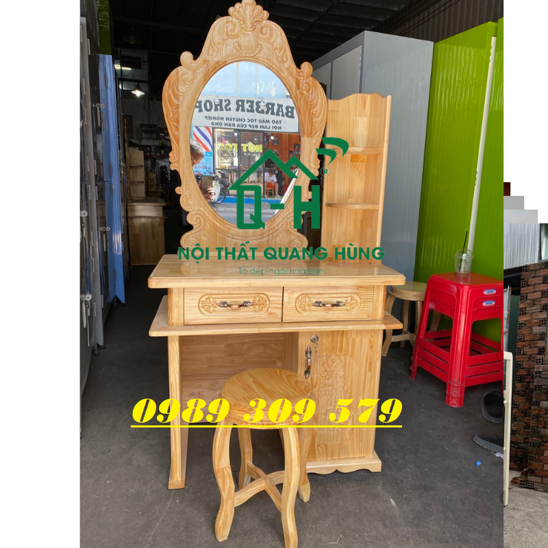 Bàn trang điểm gỗ thông cao cấp giao nhanh hcm