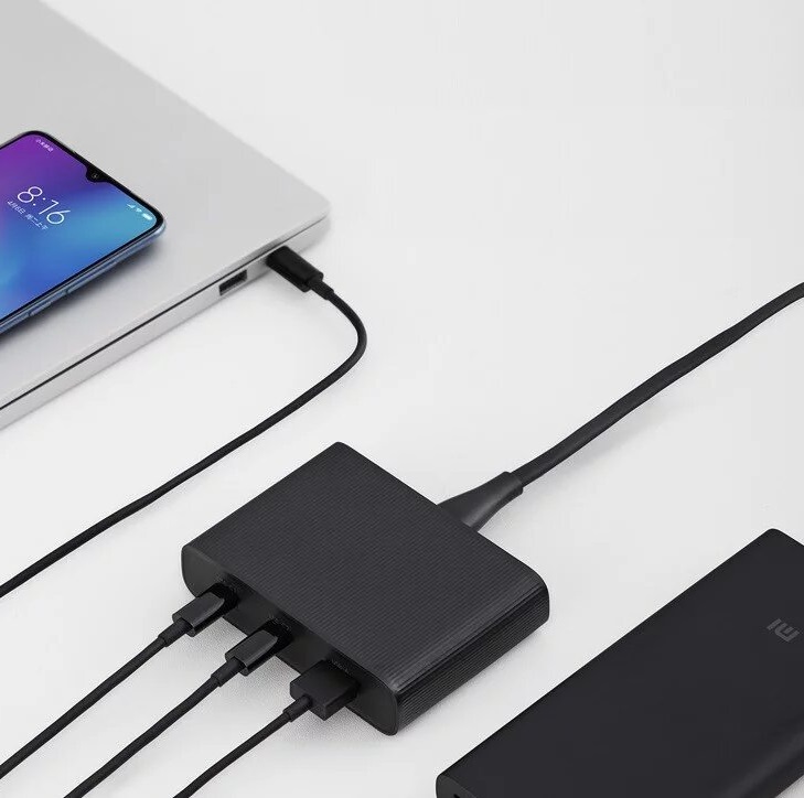 Bộ sạc nhanh pd 3 usb xiaomi 3 in 1 zmi ha932 65w