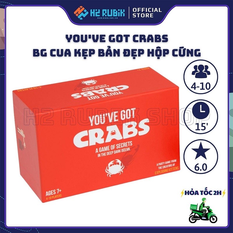 You ve Got Crabs Board Game Thẻ Bài Cua Kẹp Bản Đẹp Hộp Cứng Tiếng Anh US
