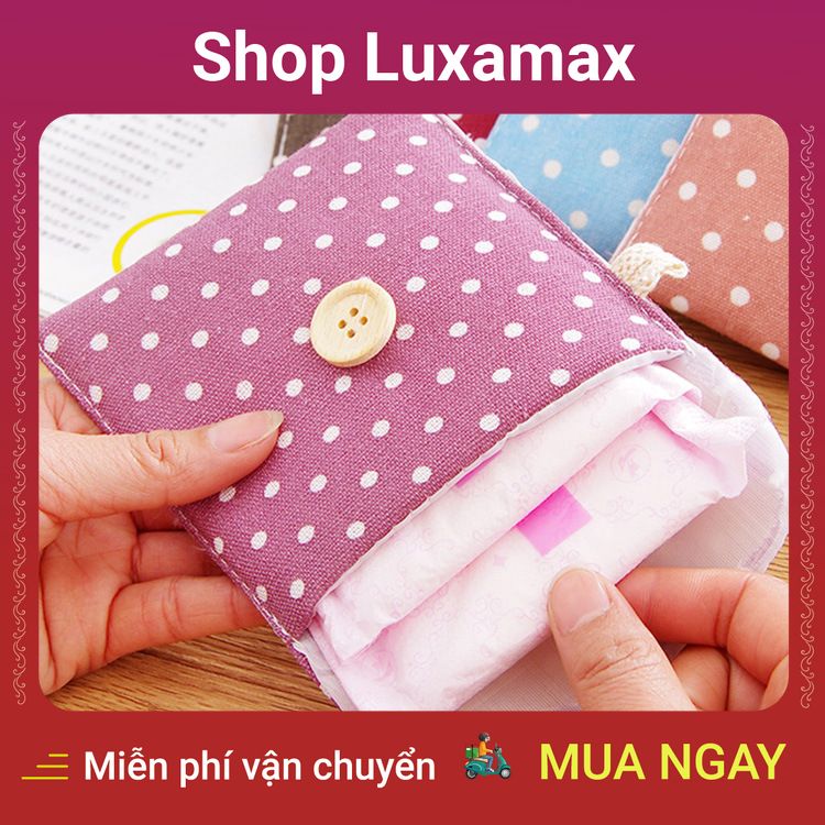 Túi  Ví Đựng Băng Vệ Sinh Kín Đáo,Túi Vải Đựng Đồ,Túi Đựng Đồ Cá Nhân,Túi Xách Vải,Túi Du Lịch,Túi Xách Nữ Công Sở,Ví Cầm Tay,Túi Mini DTK88048861 - Shop Luxamax