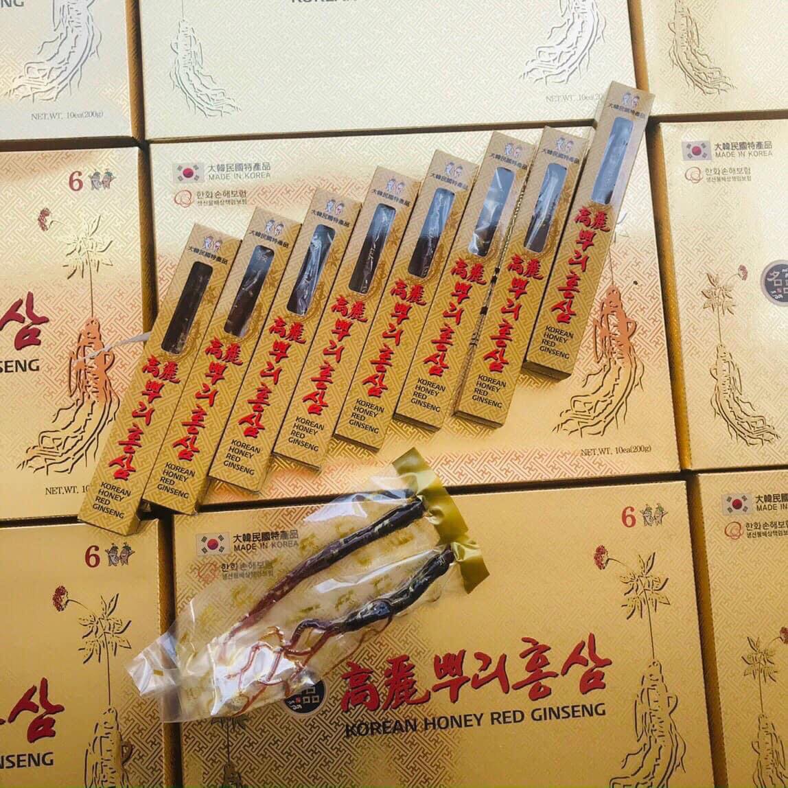 Sâm nguyên củ tẩm mật ong hàn quốc