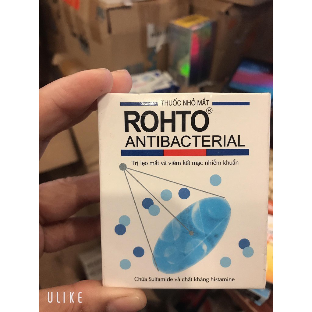 Dung dịch rửa mắt rohto antibacterial 13ml Date mới