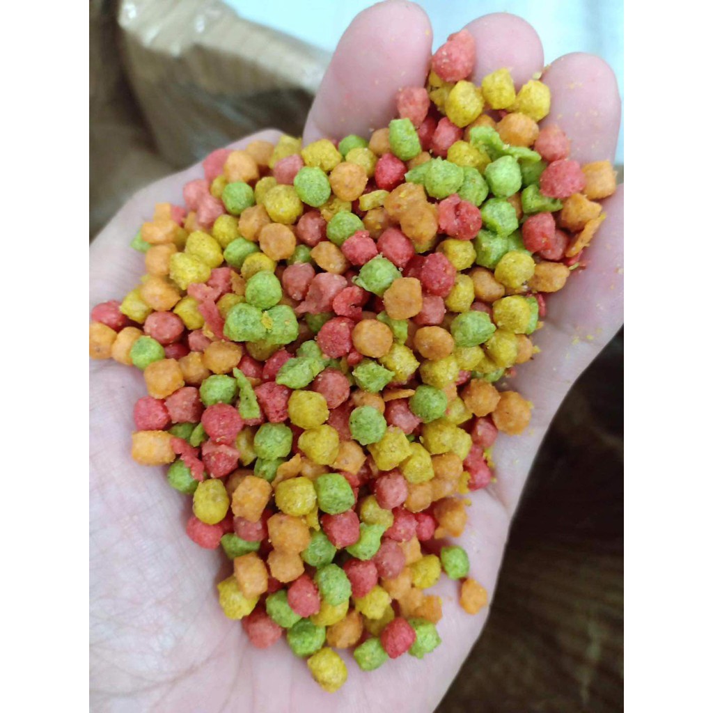 Gói lẻ 100g hạt trái cây tròn cho vẹt size trung