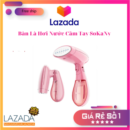 Bàn Là Hơi Nước Cầm Tay SoKaNy 3060 Công Suất 1500W HoKaDo Chính Hãng - Đảm Bảo An Toàn Cho Mọi Loại Vải - Dễ Dàng Ủi Bay Mọi Vết Nhăn.