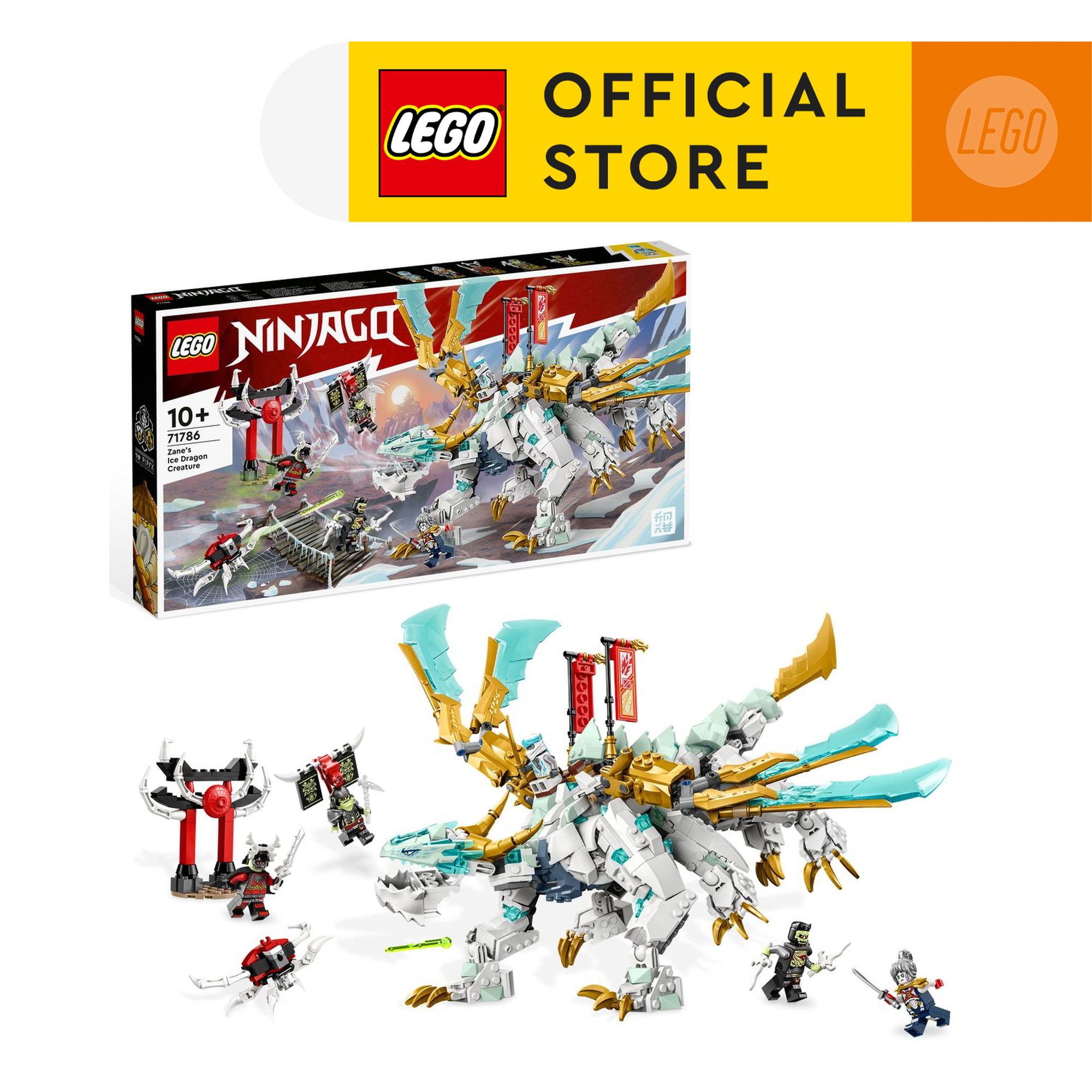 Lego ninjago 71786 đồ chơi lắp ráp rồng băng tối thượng của zane