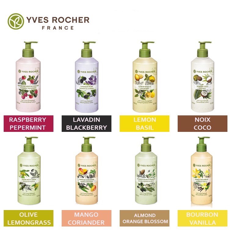 Sữa Dưỡng Thể không nhờn rít Yves Rocher Body Lotion 390ml đủ mùi