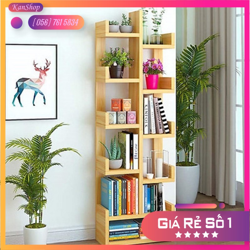 Kệ tủ giá sách bằng gỗ hình cây Xương Rồng dùng để đựng sách vở và trang trí phòng. Ráp thông minh, đa năng, độ bền cao