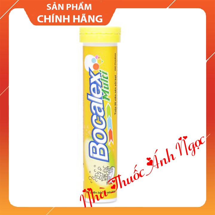 Viên sủi bổ sung vitamin Bocalex Multi - 20 viên - Giúp tăng cường sức đề kháng, Giảm mệt mỏi