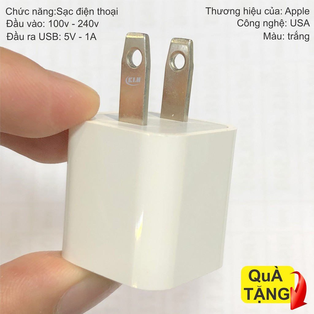 Cóc sạt nhanh dùng cho Iphone ipad, củ sạc dùng mọi loại dây Lightning sạc nhanh ổn định - KLH shop