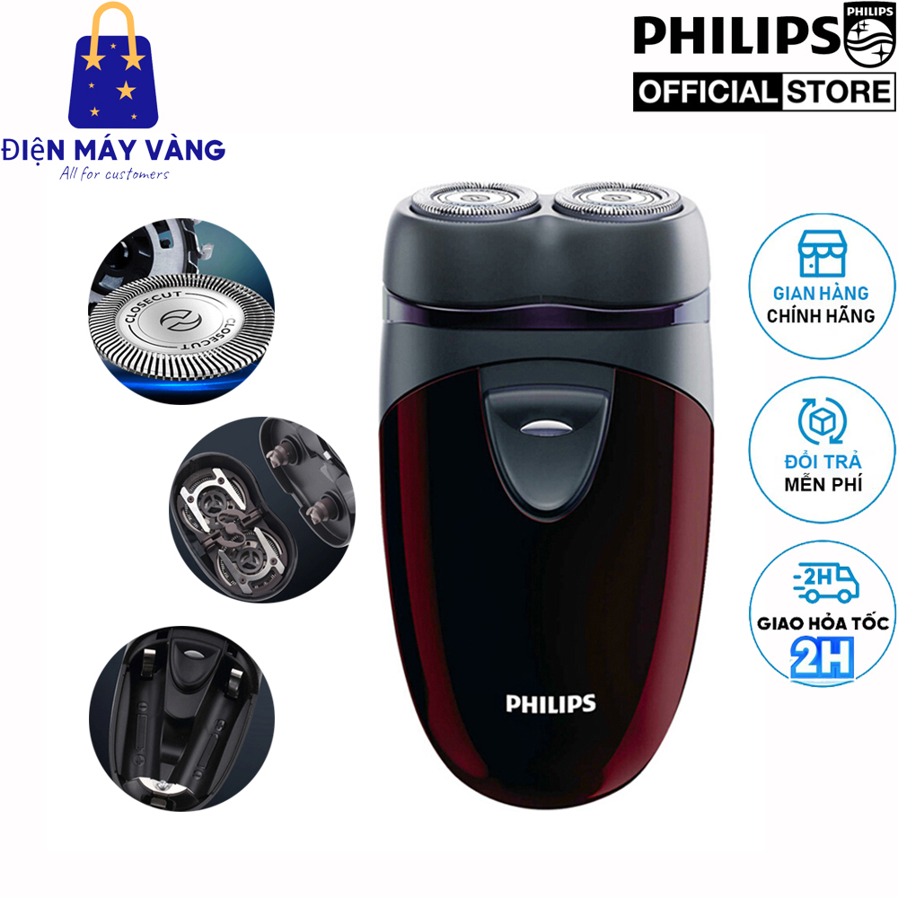 Máy cạo râu Philips PQ206 - Hàng chính hãng (Bảo hành 2 năm tại các Trung tâm bảo hành Philips trên toàn quốc)