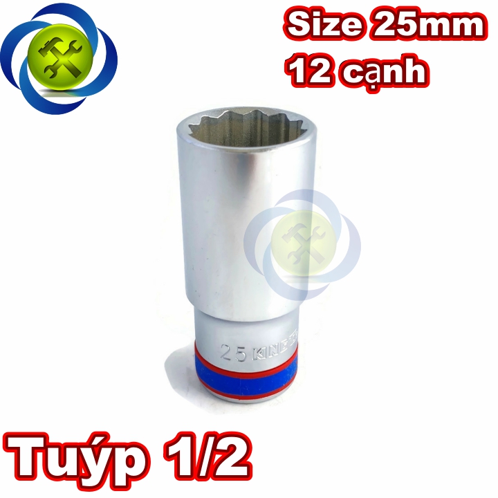 Tuýp 25mm 1/2 kingtony 423025m loại dài 12 cạnh màu trắng