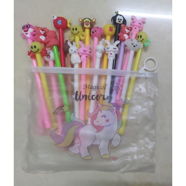 Combo bút gel thú cute 10 cây / 20 cây