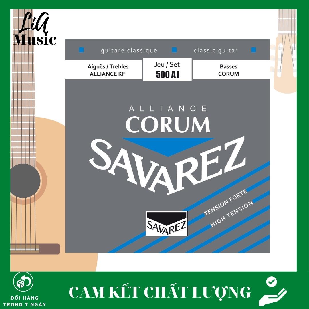 Dây đàn guitar Savarez cao cấp, dây guitar classic cao cấp, Bộ dây gita không họp và có hộp LIAmusic mã 500AJ