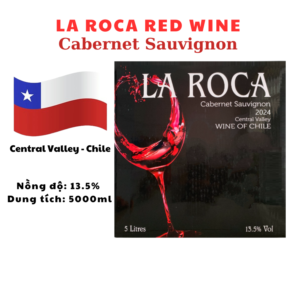 Vang bịch La Roca 5L Nhập Khẩu