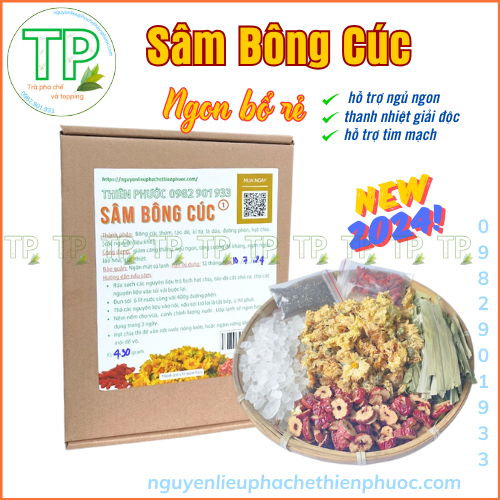 Sâm bông cúc kỉ tử táo đỏ  400g nấu 5 lít giải nhiệt mùa hè