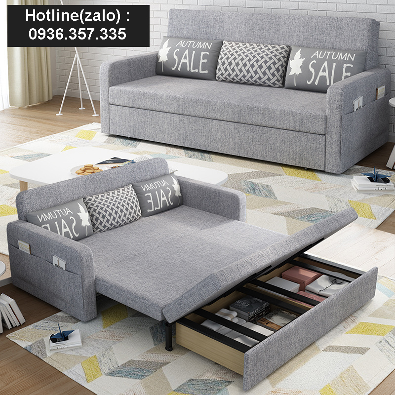 Sofa Giường Có Ngăn Chứa Đồ Kiêm Ghế - Ghế Sofa Giường Cao Cấp Đa Năng - Giường Xếp Thông Minh Phong Cách Hàn Quốc - Bảo Hành 3 Năm